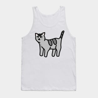 Grey Cat Tank Top